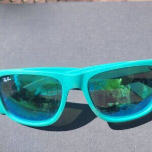 Ray-Ban Justin teal sunglasses